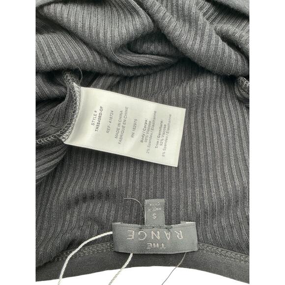 The Range Sleeveless Black Rib Knit Midi Dress Size S - Picture 4 of 4